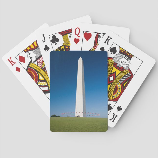 Jeu De Cartes Les monuments | Washington Monument avec drapeaux (dos)