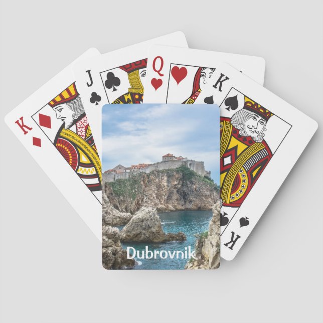 Jeu De Cartes Les murs de Dubrovnik vue mer (dos)
