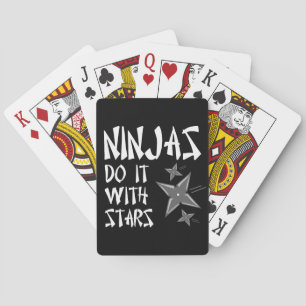 Jeu De Cartes Les Ninjas Le Font Avec Des Étoiles