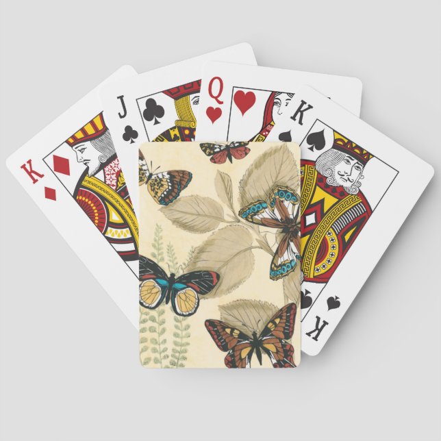 Jeu De Cartes Les papillons qui dorment sur les Feuilles (dos)