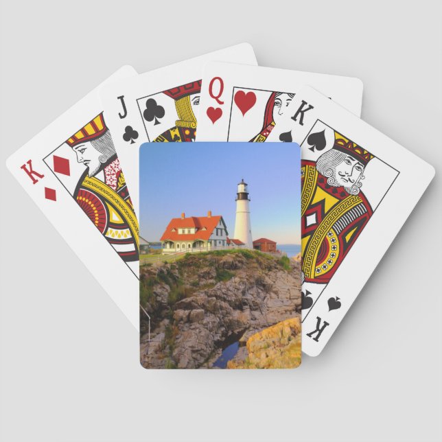 Jeu De Cartes Les phares | Rockport Lighthouse Maine (dos)