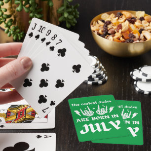 JEU DE CARTES LES PLUS COLORÉS SONT NÉS EN JUILLET