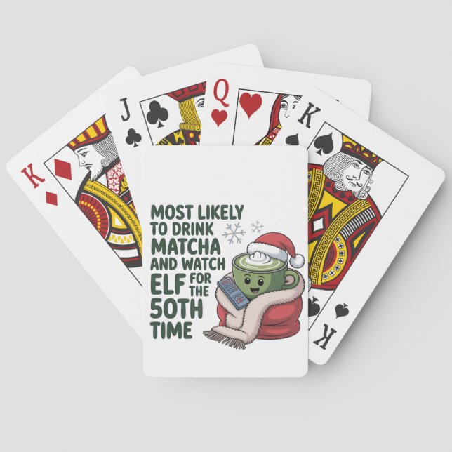 Jeu De Cartes Les plus susceptibles de boire Matcha et regarder  (dos)