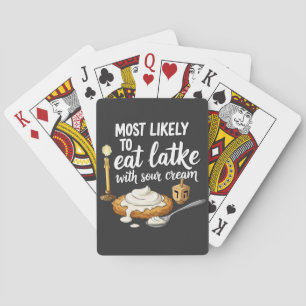 Jeu De Cartes Les plus susceptibles de manger des latkes avec de
