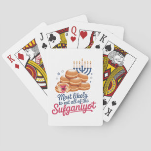 Jeu De Cartes Les plus susceptibles de manger tous les Sufganiyo