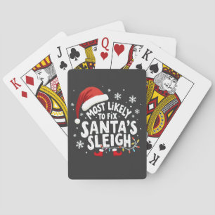 Jeu De Cartes Les plus susceptibles de réparer Père Noël Sleigh 