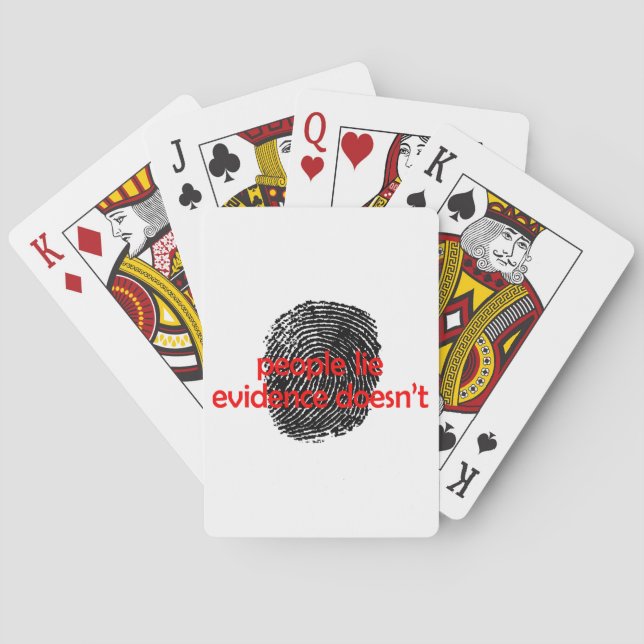 Jeu De Cartes Les preuves ne mentent pas (dos)