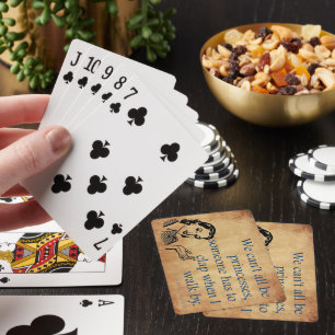 Jeu De Cartes Les princesses de SlipperyJoe applaudissent affich