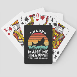 Jeu De Cartes Les Requins Me Rendent Heureux Que Tu Ne Sois Pas