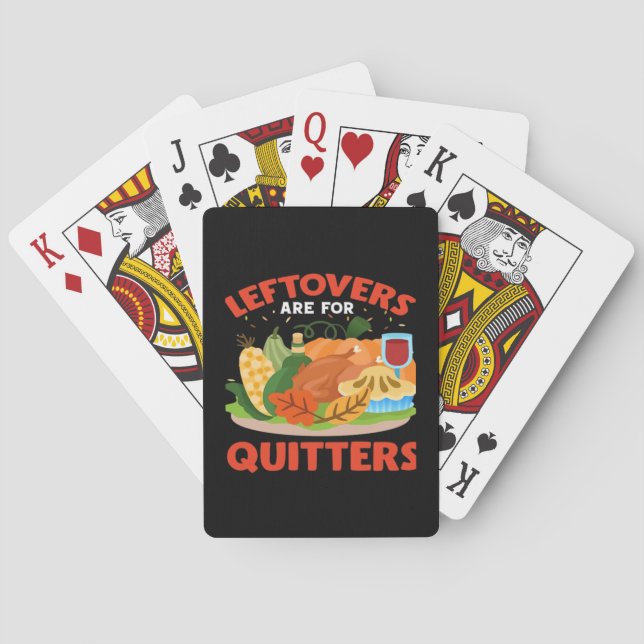 Jeu De Cartes Les Restes Sont Pour Les Quitters Style Aesthétiqu (dos)