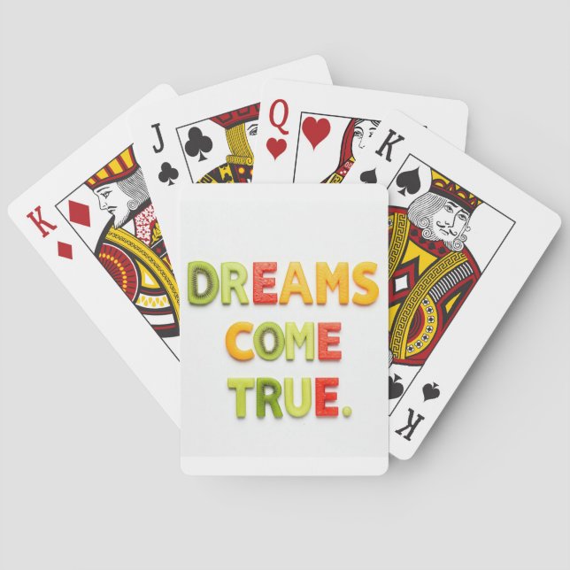 Jeu De Cartes Les rêves deviennent réalité (dos)