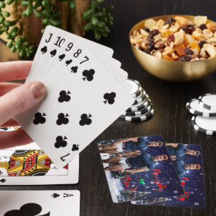 Jeu De Cartes Les sapins de Noël lumineux de SlipperyJoe deux mu