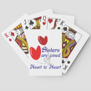 Jeu De Cartes Les soeurs entendent le coeur