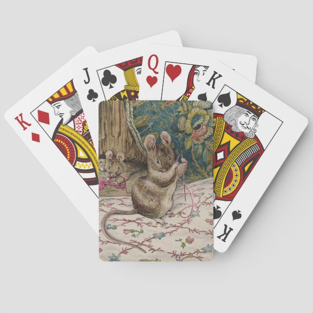 Jeu De Cartes Les souris au travail Threading l'aiguille (Beatri (dos)