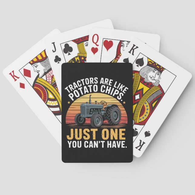 Jeu De Cartes Les tracteurs sont comme des chips (dos)