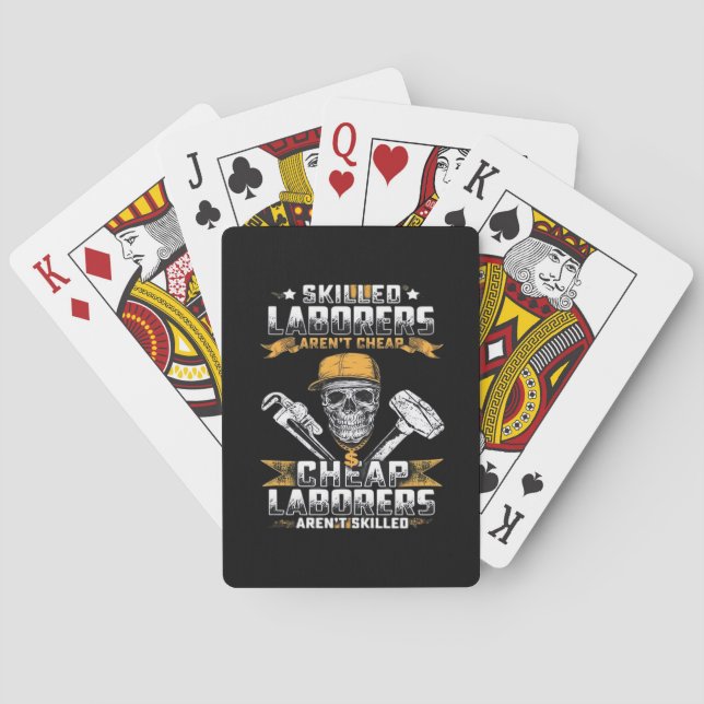 Jeu De Cartes Les travailleurs qualifiés ne sont pas essentiels  (dos)