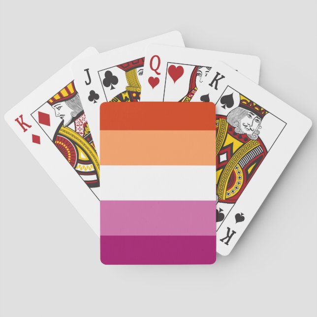 Jeu De Cartes Lesbian Pride Flag LGBTQ (dos)