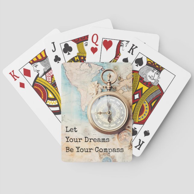 Jeu De Cartes Let Your Dreams Be Your Compass (dos)