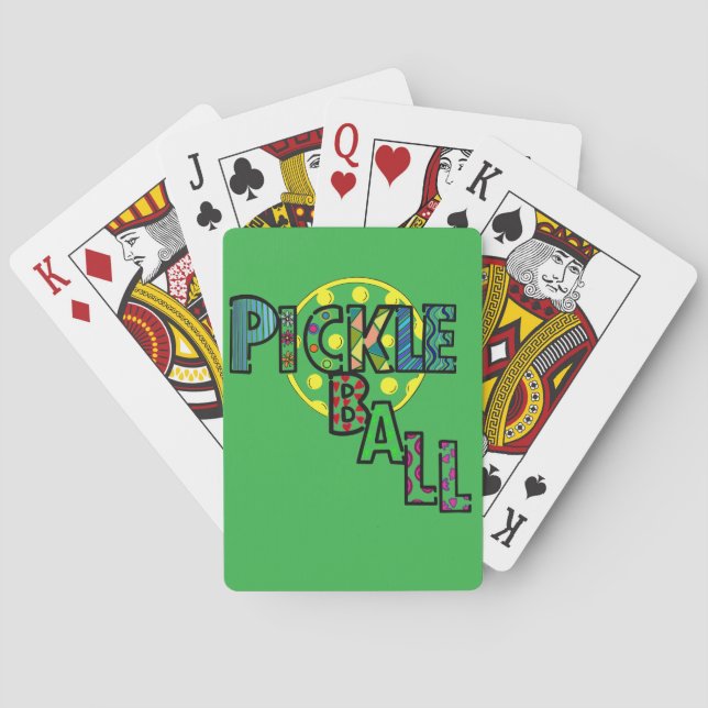 Jeu De Cartes Lettrage de balle (dos)