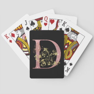 Jeu De Cartes Lettre Parties scintillant rose Fancy D Cartes de