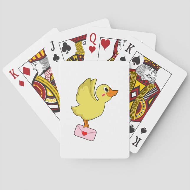 JEU DE CARTES LETTRE PORTEFEUILLE DE CANARD (dos)