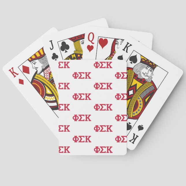 Jeu De Cartes Lettres Phi Sigma Kappa (dos)