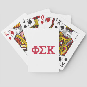 Jeu De Cartes Lettres Phi Sigma Kappa