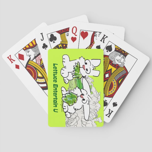Jeu De Cartes Lettuce Entertain U Cartoon Rabbits (dos)