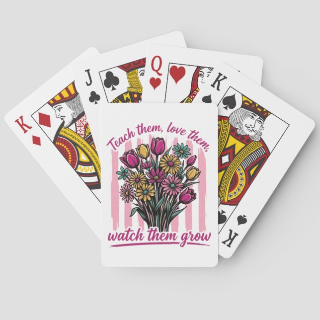 Jeu De Cartes leur enseigner les aimer les regarder grandir (dos)