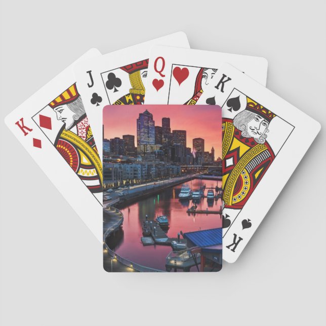 Jeu De Cartes Lever de soleil au pilier 66 regardant vers le bas (dos)