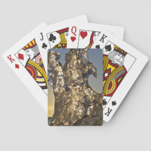 Jeu De Cartes Lever de soleil doré vu à travers la formation d'u
