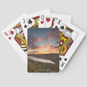 Jeu De Cartes Lever de soleil vibrant sur le lac des Nuages en a