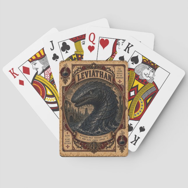 Jeu De Cartes Léviathan, Monstres de Cirque Vintage (dos)