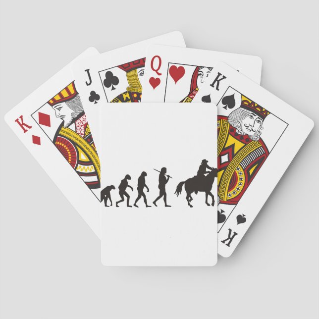 Jeu De Cartes L'Évolution De Cowboy (dos)