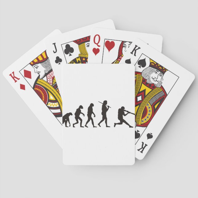 Jeu De Cartes L'évolution du batteur de baseball (dos)