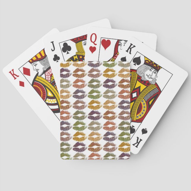 Jeu De Cartes Lèvres Colorées Stylées #25 (dos)