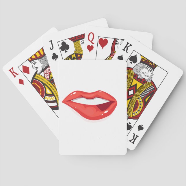Jeu De Cartes Lèvres de femme (dos)