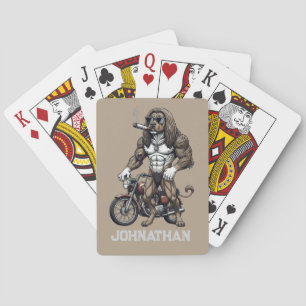 Jeu De Cartes Lévrier afghan, musclé, tatoué, culturiste