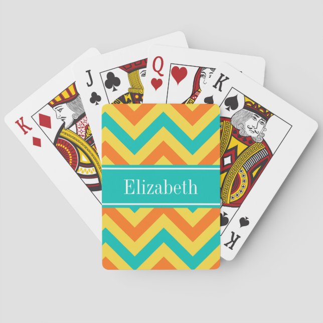 Jeu De Cartes LG Chevron Zig Zag Monogram (dos)