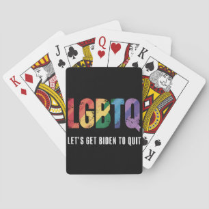 Jeu De Cartes LGBTQ Faisons en sorte que Biden arrête la fierté 