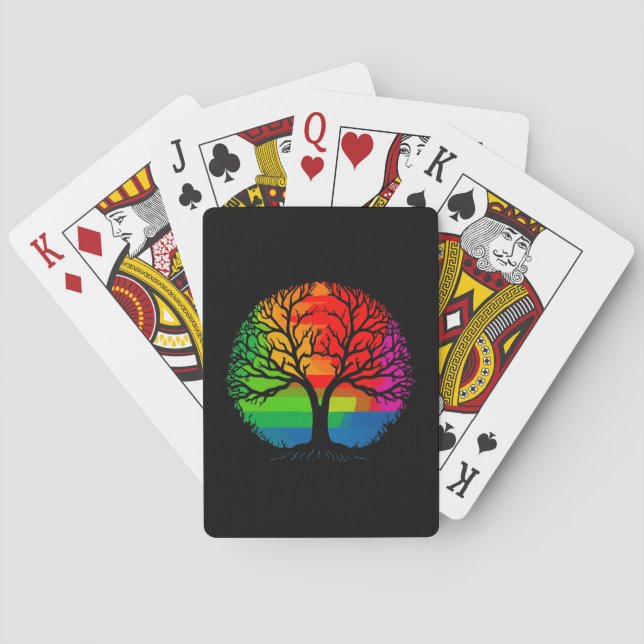 Jeu De Cartes LGBTQ Tree Egalité et diversité (dos)