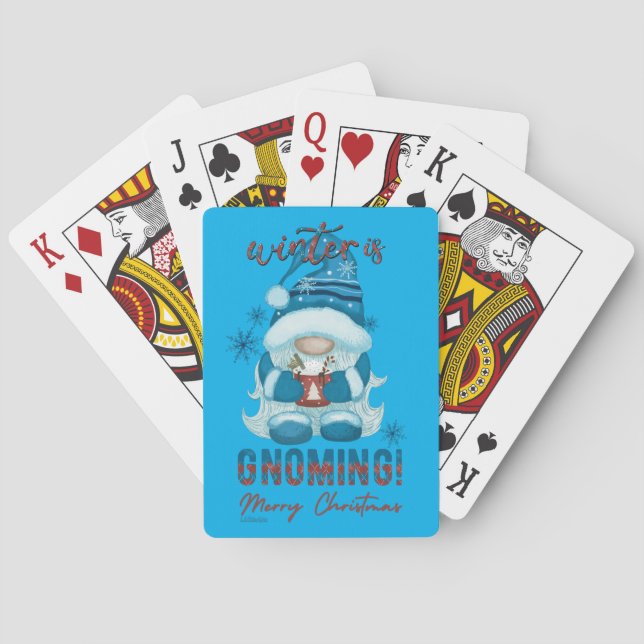 Jeu De Cartes L'HIVER GNOME drôle Noël gnome (dos)