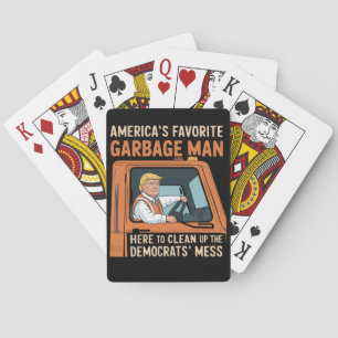 Jeu De Cartes L'homme à ordures préféré d'Amérique Trump 45 47 É