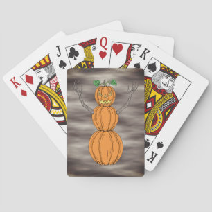 Jeu De Cartes L'homme de citrouille Art d'Halloween