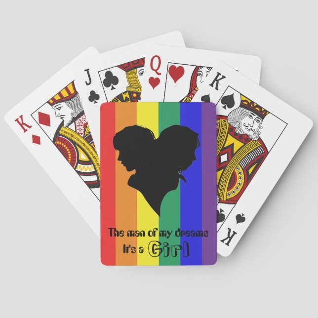 Jeu De Cartes L'homme de mes rêves c'est une fille (dos)