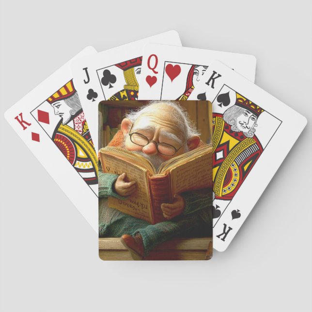 Jeu De Cartes L'homme qui lit (dos)