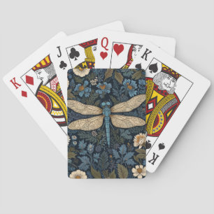 Jeu De Cartes Libellule bleue vintage