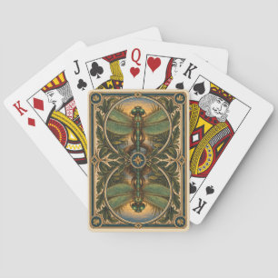 Jeu De Cartes Libellule Marais Ensoleillé Aquarelle GeoSaga