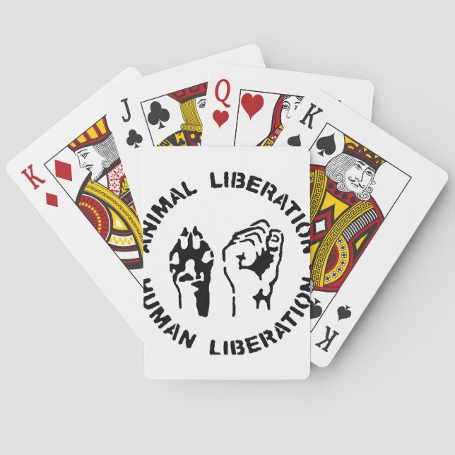 Jeu De Cartes Libération animale - libération humaine (dos)