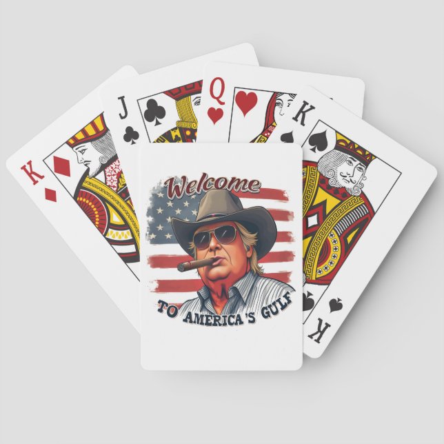 Jeu De Cartes Liberté aux Américains du golfe Américain Trump  (dos)